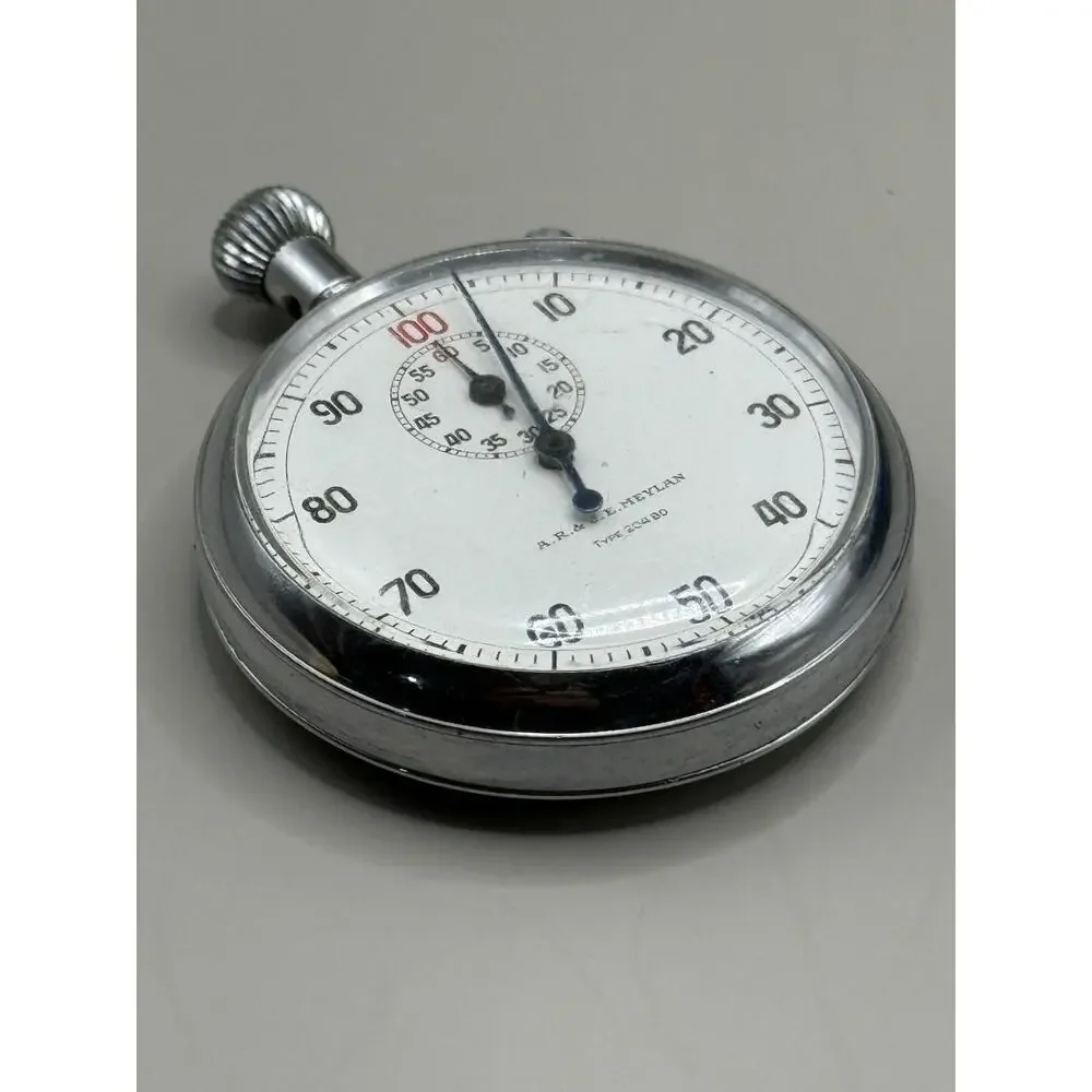 A.R. & J.E. Meylan Type 204BD Mechanical Wind Up Stop Watch
